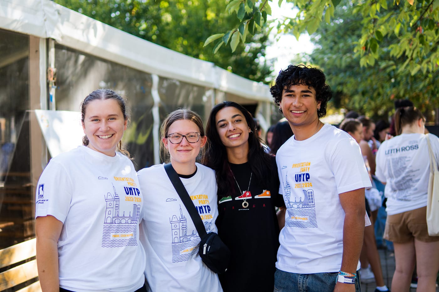 Study abroad students in Prague at the University of New York in Prague