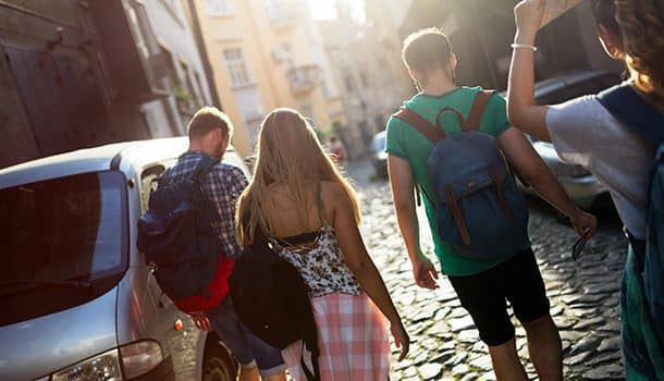 Studenti UNYP během studijního pobytu Erasmus v zahraničí, studentská mobilita v Evropě.